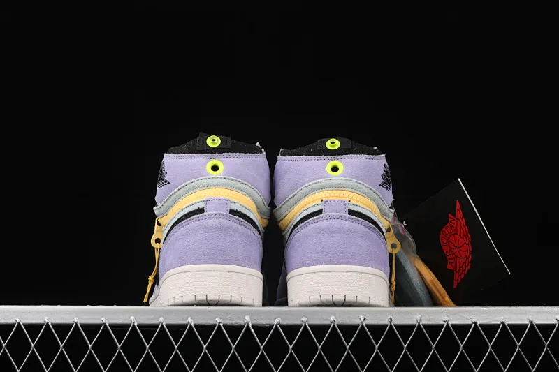 All categories Air Jordan Jordan series basketball shoes Air Jordan 1 High Z version Air Jordan 1 Switch "Violet" AJ1 Joe 1 Violet zipper High-top cultural basketball shoes CW6576-500